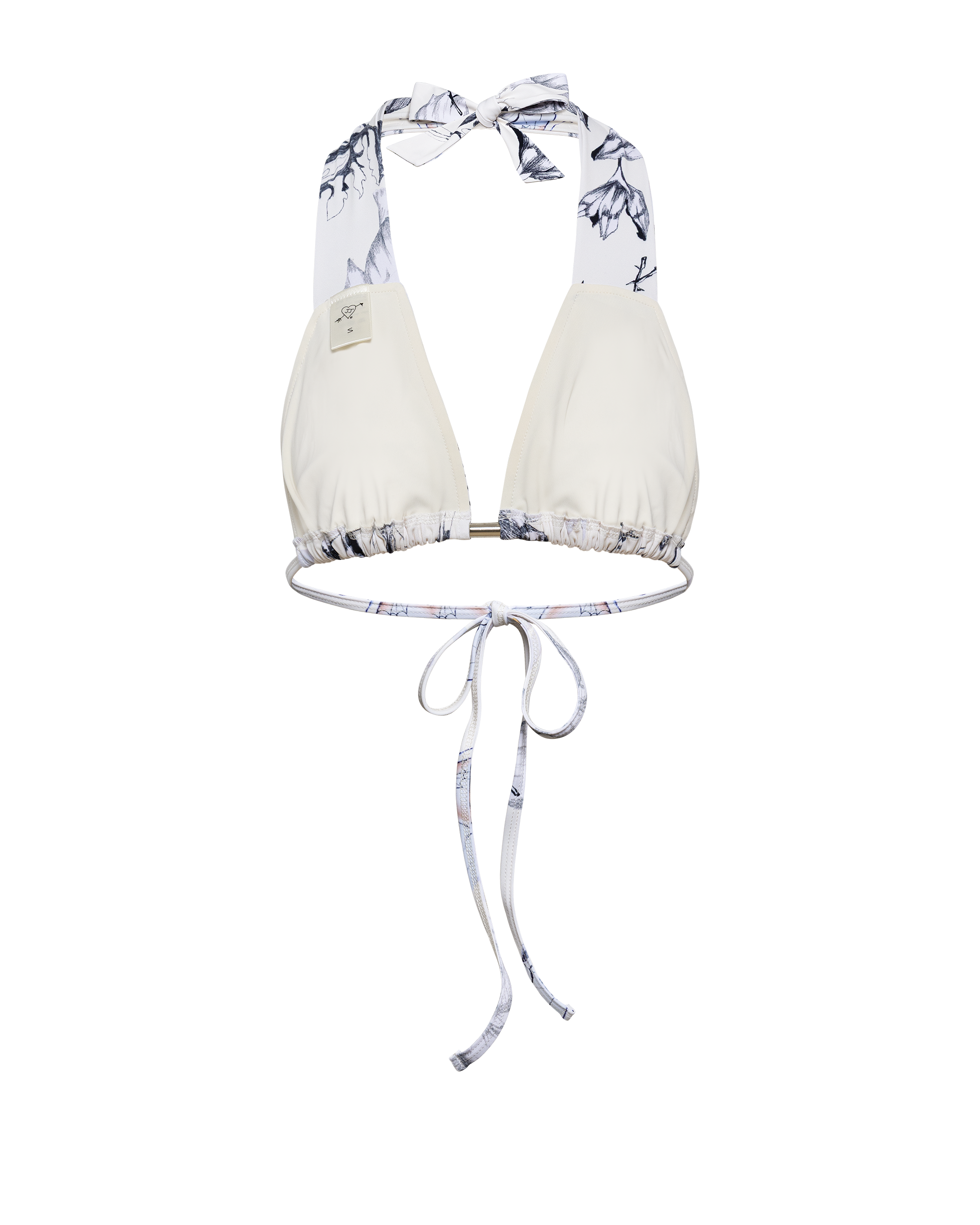 MAGNOLIA HALTER BIKINI TOP