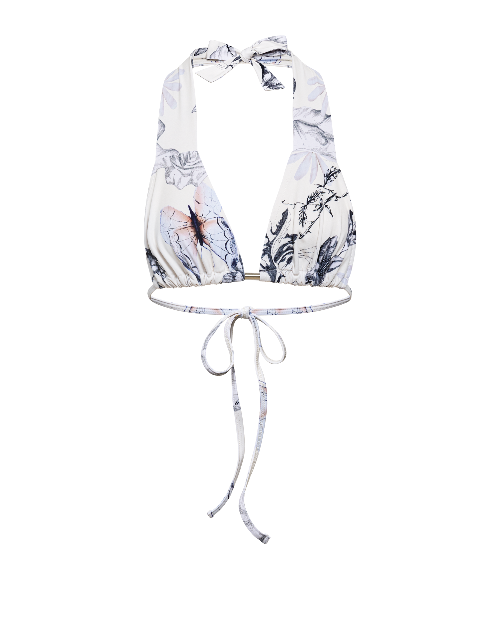 MAGNOLIA HALTER BIKINI TOP