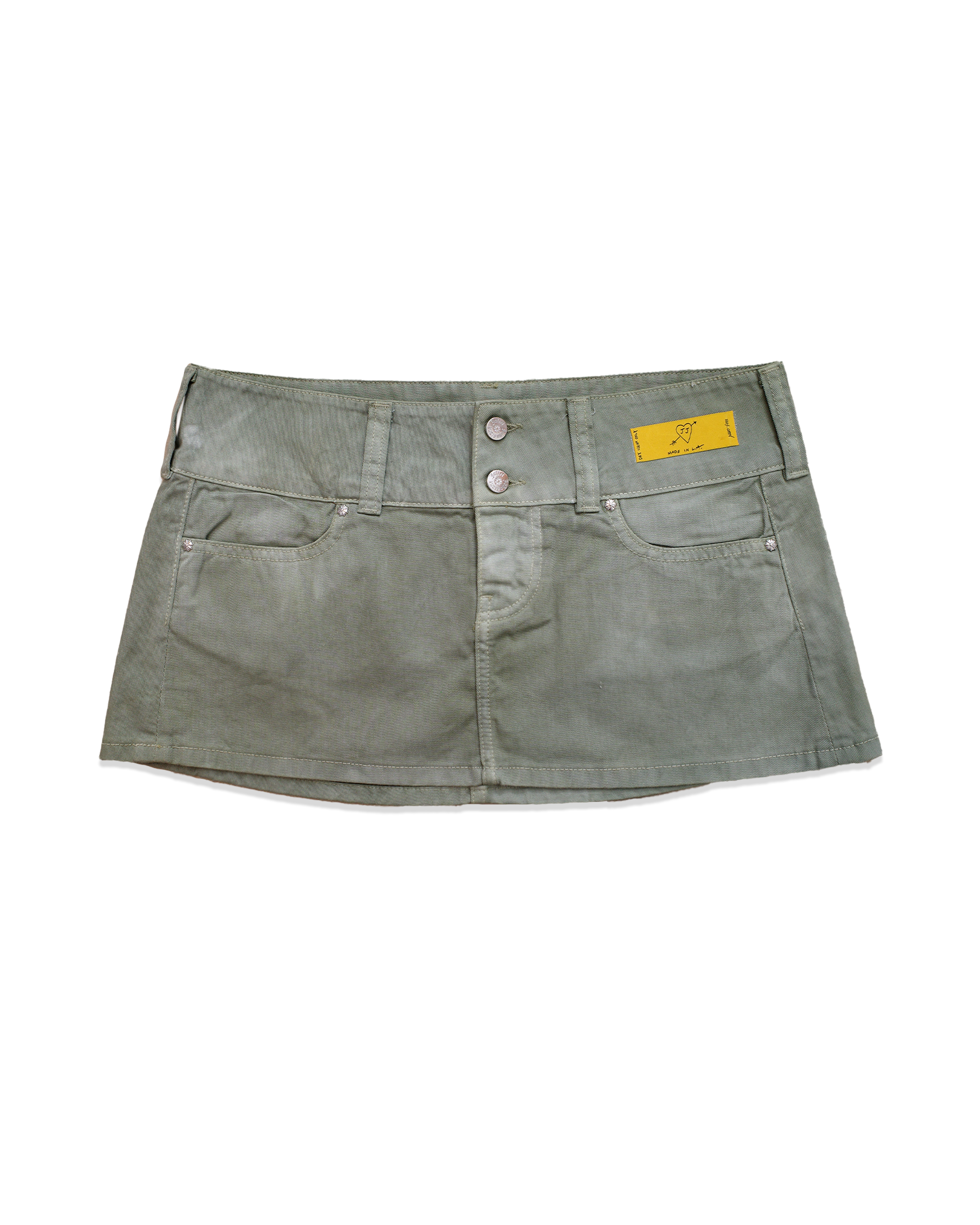 Army Green Mini Skirt