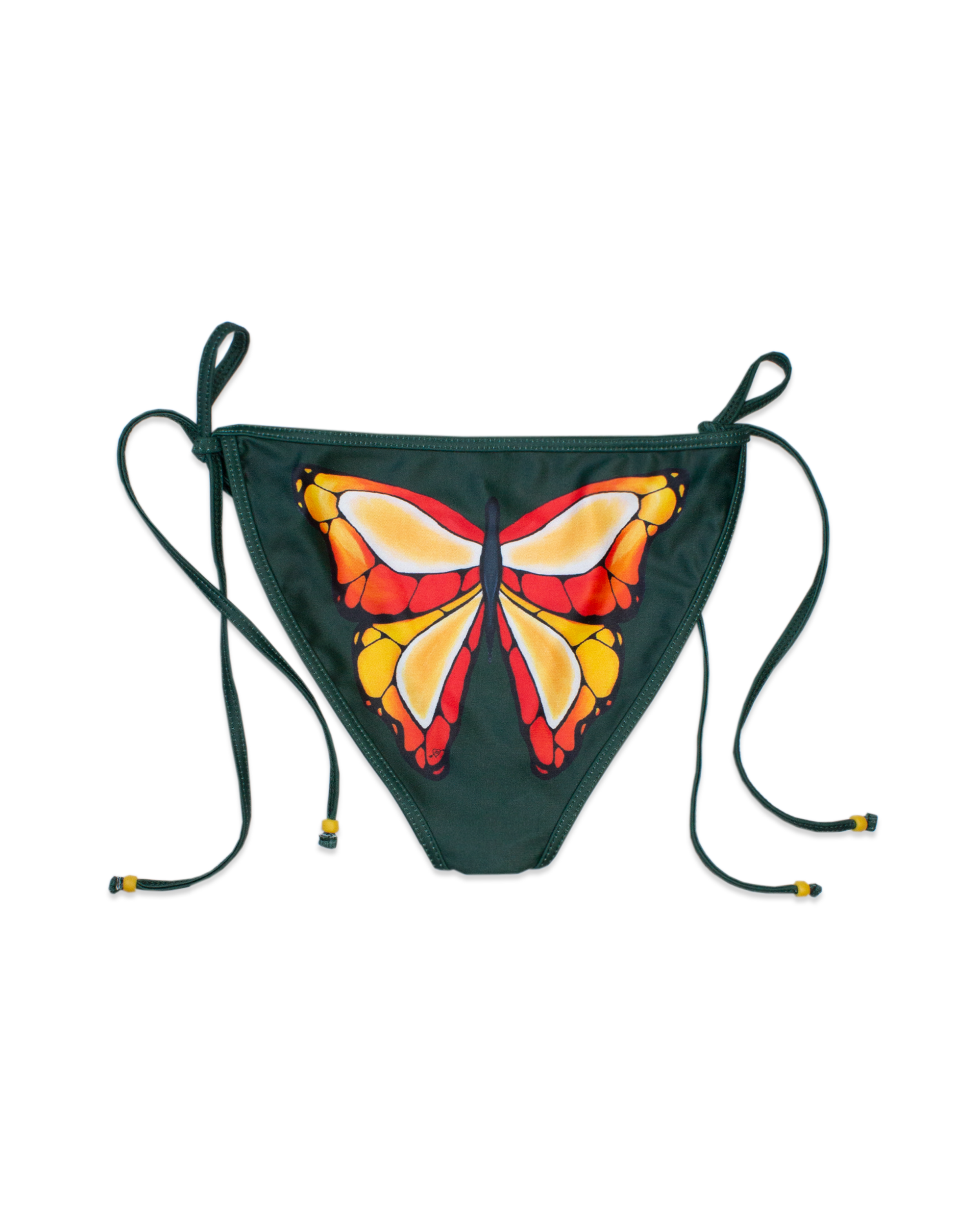 EVERGREEN ORANGE BIKINI BOTTOMS