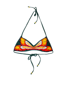 EVERGREEN ORANGE BIKINI TOP
