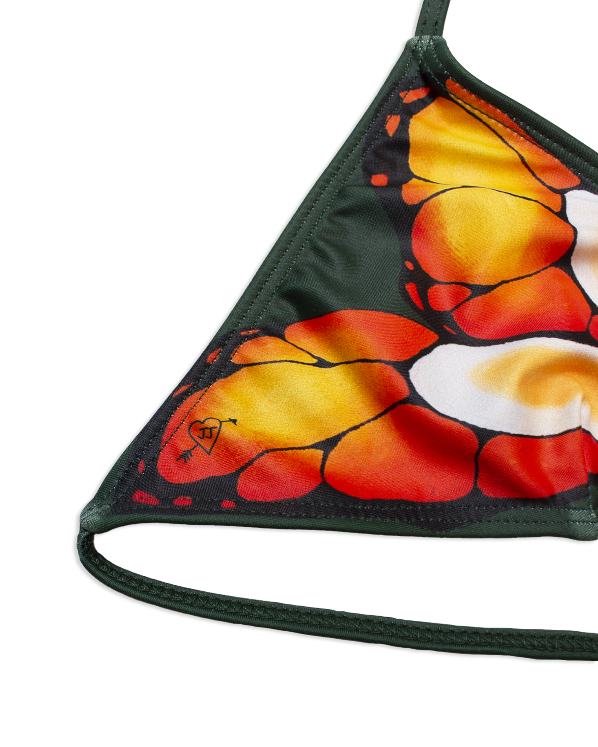 EVERGREEN ORANGE BIKINI TOP