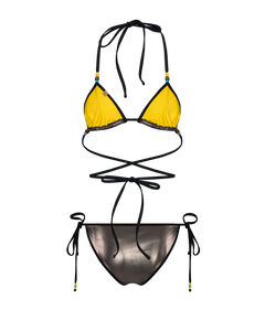 METALLIC SMOKE STRING BIKINI