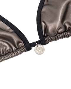 METALLIC SMOKE STRING BIKINI