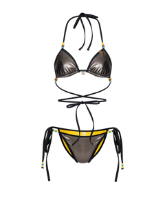 METALLIC SMOKE STRING BIKINI
