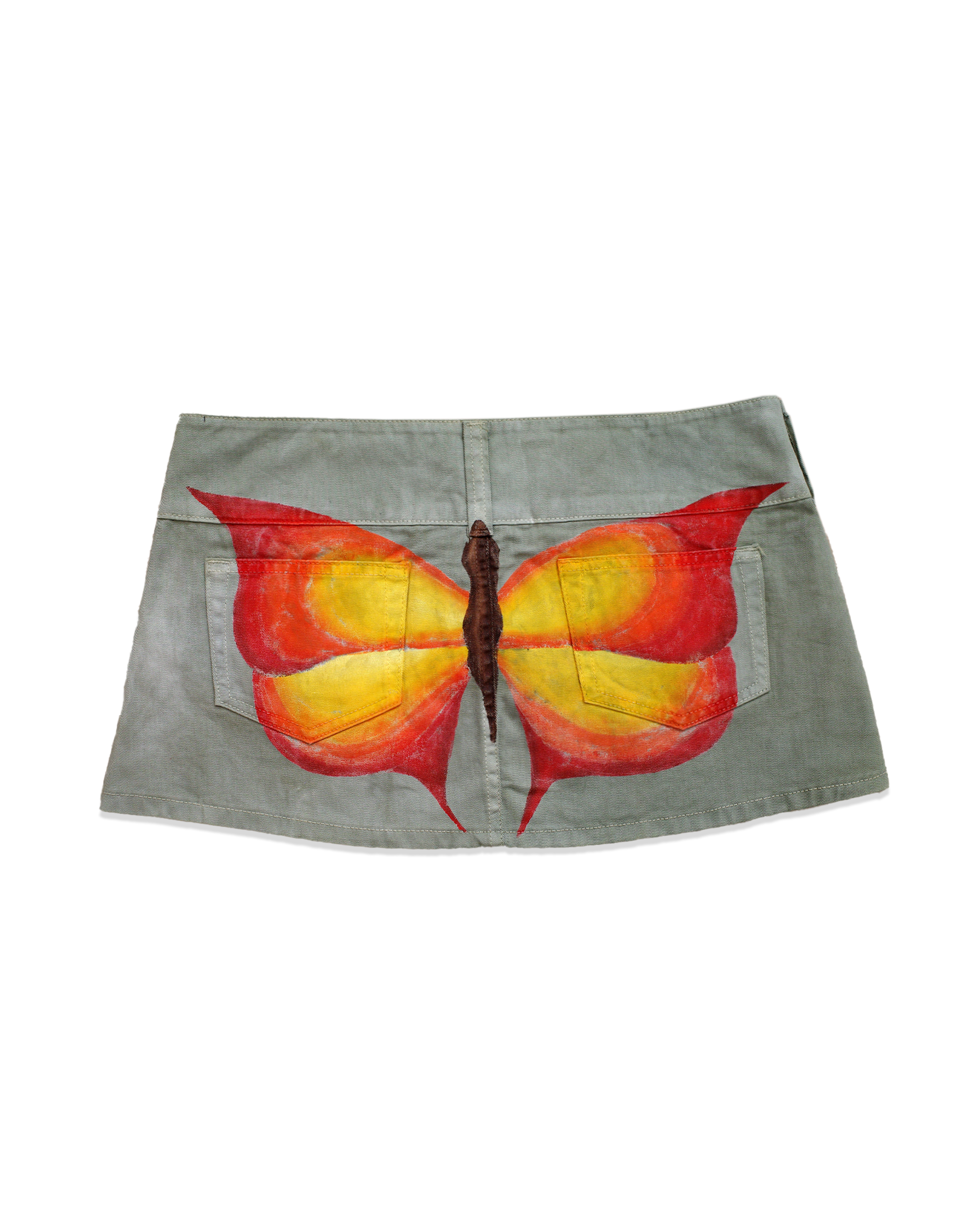 Army Green Mini Skirt